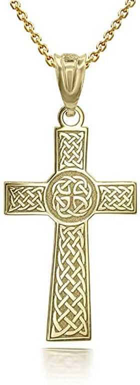 Personalized Irish Celtic Knot Religious Cross 1.28