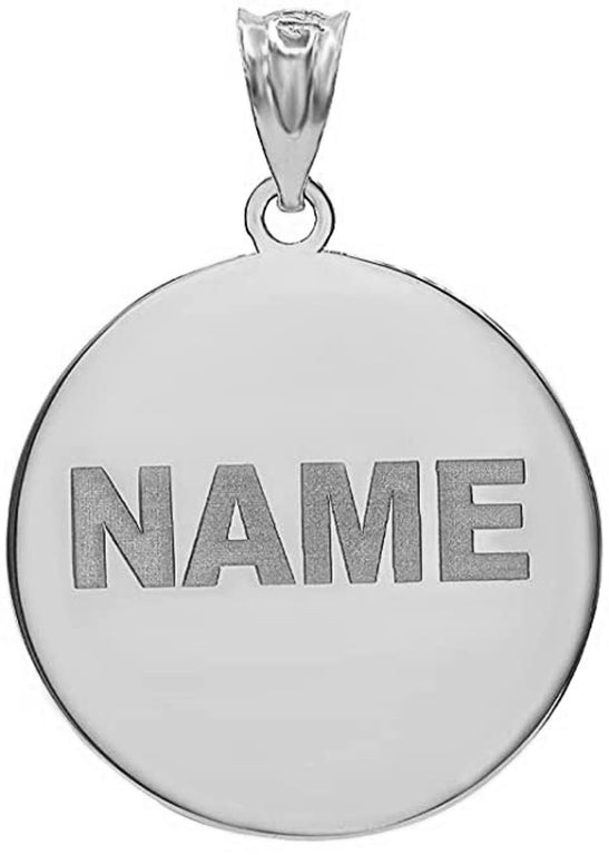 Personalized Engravable Ying Yang Pet Tag Paws Print Pendant Necklace with NAME in Solid .925 Sterling Silver