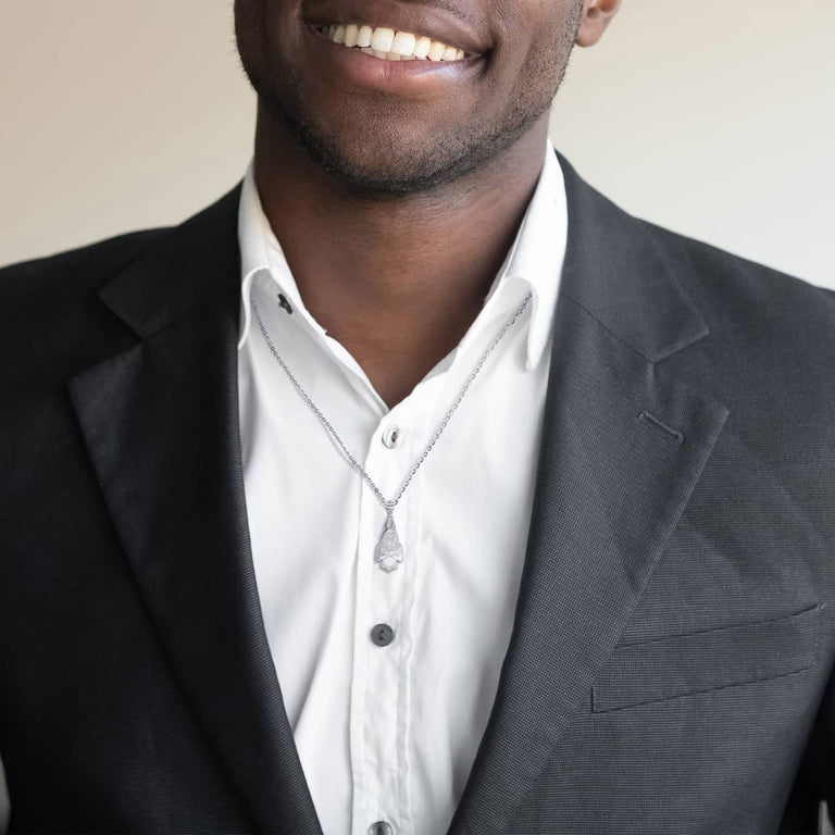 Personalized Anubis Ancient Egyptian God of the Dead Reversible Pendant Necklace With Your NAME in Solid .925 Sterling Silver