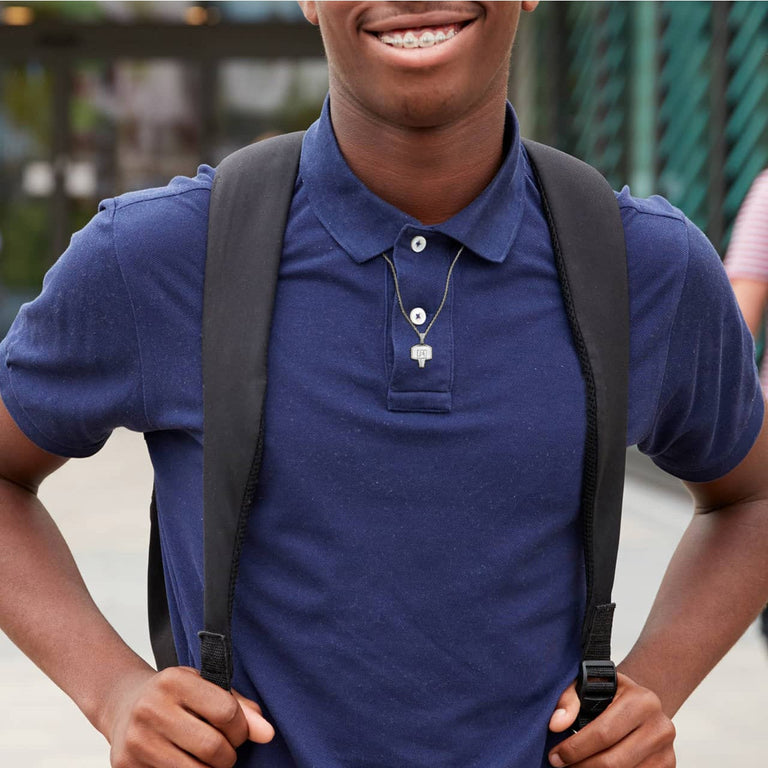 Personalized Engravable Name & Number Basketball Hoop Reversible Pendant Necklace Available in Solid .925 Sterling Silver